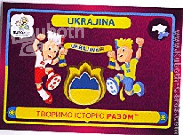 Soccer 2012 Panini European Championship - No 42 - Team Ukraine