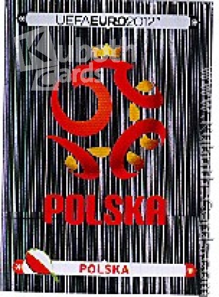 Fussball 2012 Panini EM - No 50 - Wappen Polen