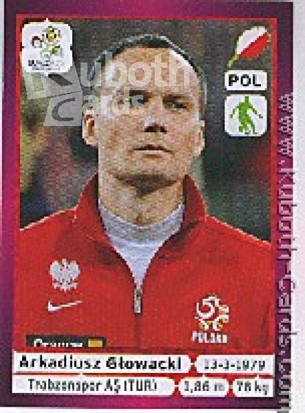 Fussball 2012 Panini EM - No 57 - Arkadiusz Glowacki