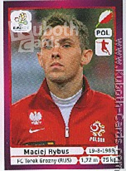 Fussball 2012 Panini EM - No 68 - Maciej Rybus