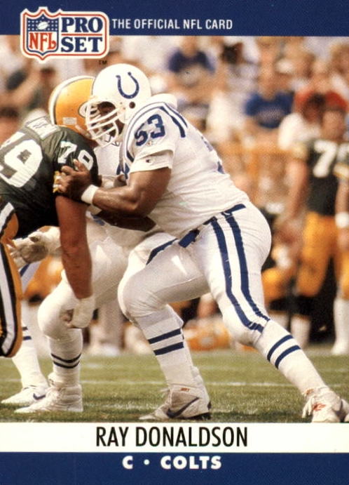 NFL 1990 ProSet - No 523 - Ray Donaldson