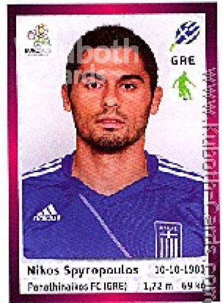 Fussball 2012 Panini EM - No 91 - Nikos Spyropoulos