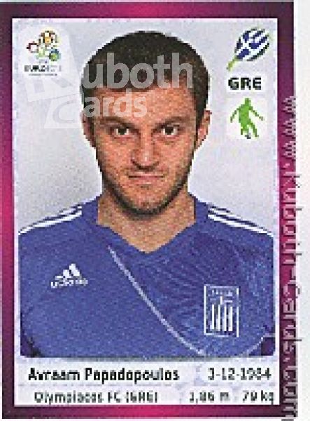 Soccer 2012 Panini European Championship - No 86 - Avraam Papadopoulos