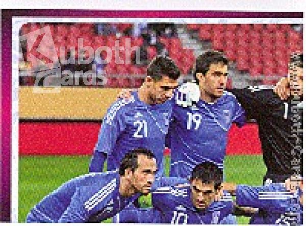 Soccer 2012 Panini European Championship - No 80 - Team picture Greece