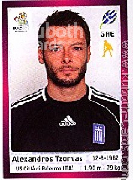 Soccer 2012 Panini European Championship - No 84 - Alexandros Tzorvas