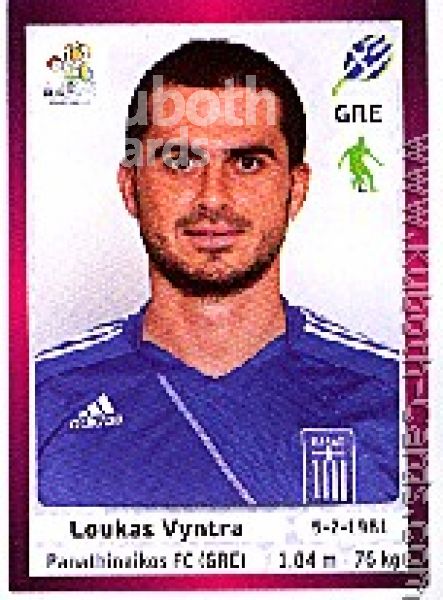 Soccer 2012 Panini European Championship - No 88 - Loukas Vyntra