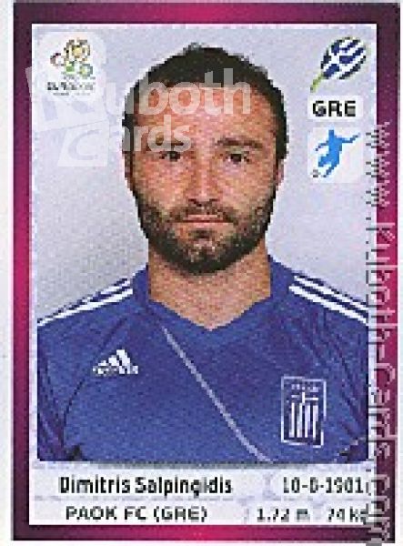 Soccer 2012 Panini European Championship - No 101 - Dimitris Salpingidis