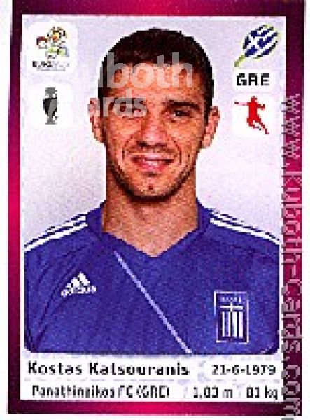 Soccer 2012 Panini European Championship - No 95 - Kostas Katsouranis