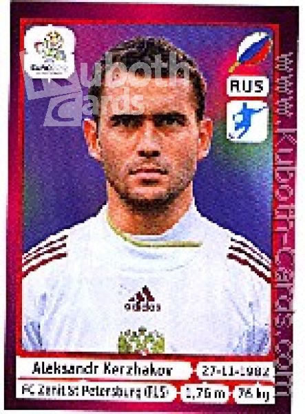 Soccer 2012 Panini European Championship - No 130 - Aleksandr Kerzhakov