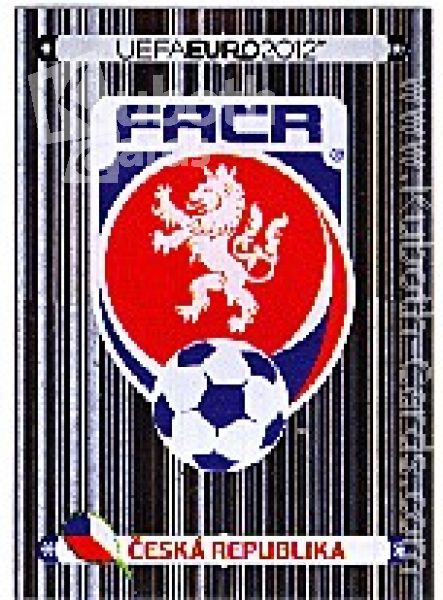 Football 2012 Panini European Championship - No 137 - Coat of arms of the Czech Republic