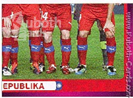 Soccer 2012 Panini European Championship - No 141 - Team picture Czech Republic