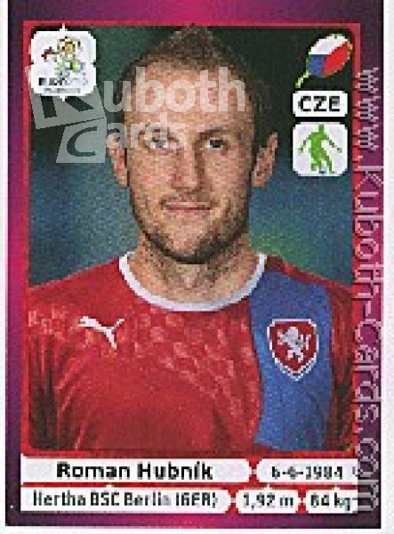 Soccer 2012 Panini European Championship - No 145 - Roman Hubnik