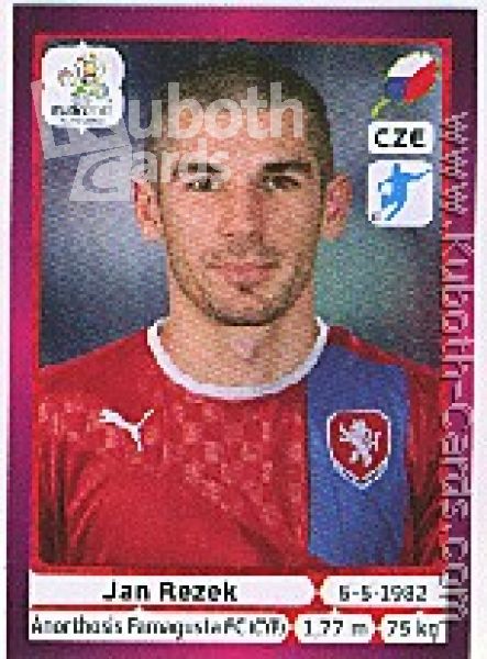 Football 2012 Panini European Championship - No 158 - Jan Rezek