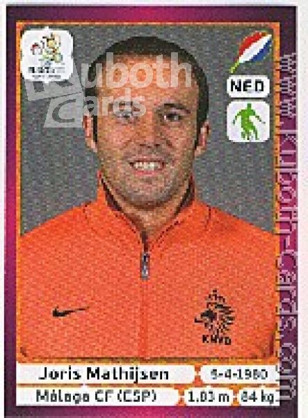 Soccer 2012 Panini European Championship - No 174 - Joris Mathijsen