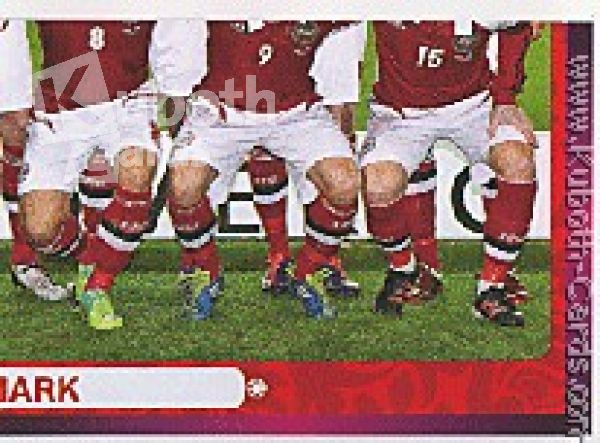 Soccer 2012 Panini European Championship - No 199 - Team picture Denmark