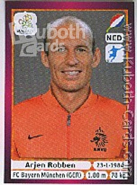 Soccer 2012 Panini European Championship - No 186 - Arjen Robben