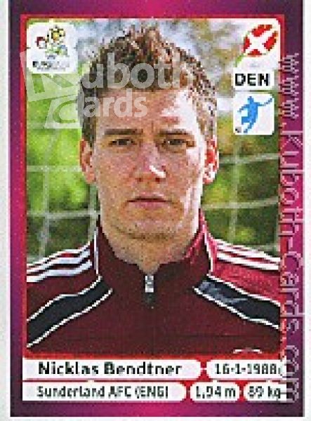 Soccer 2012 Panini European Championship - No 219 - Nicklas Bendtner