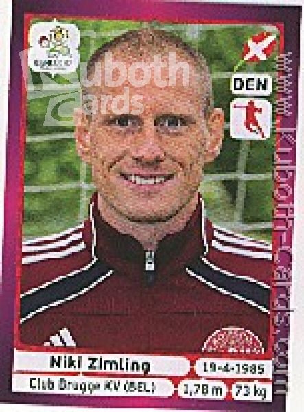 Soccer 2012 Panini European Championship - No 213 - Niki Zimling