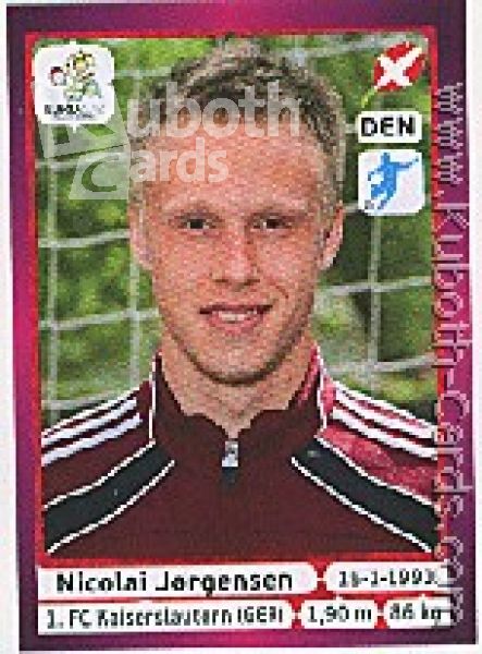 Soccer 2012 Panini European Championship - No 218 - Nicolai Jörgensen