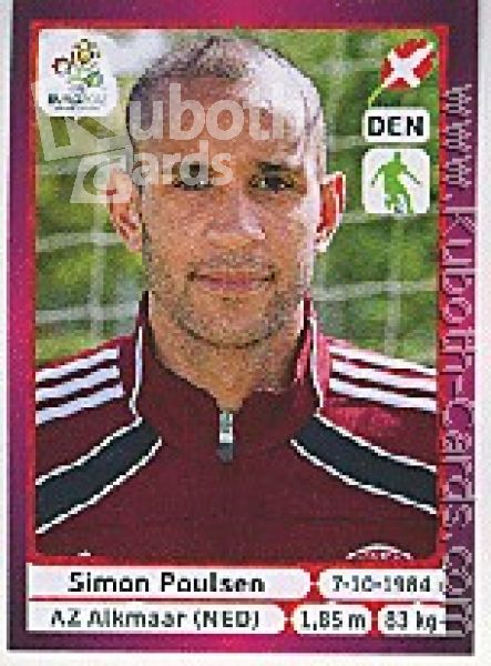 Soccer 2012 Panini European Championship - No 207 - Simon Poulsen