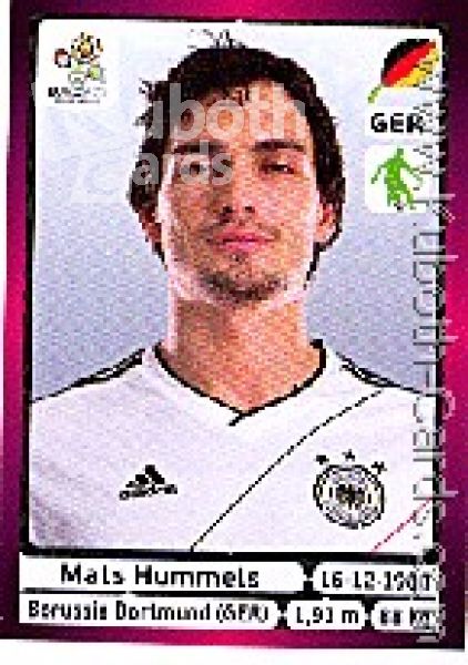 Soccer 2012 Panini European Championship - No 235 - Mats Hummels