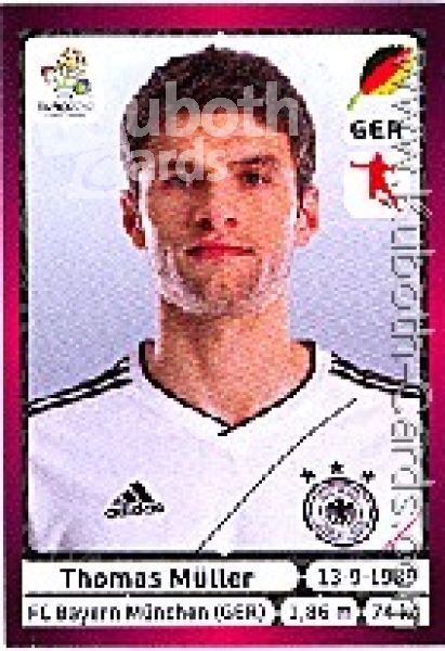 Football 2012 Panini European Championship - No 245 - Thomas Müller