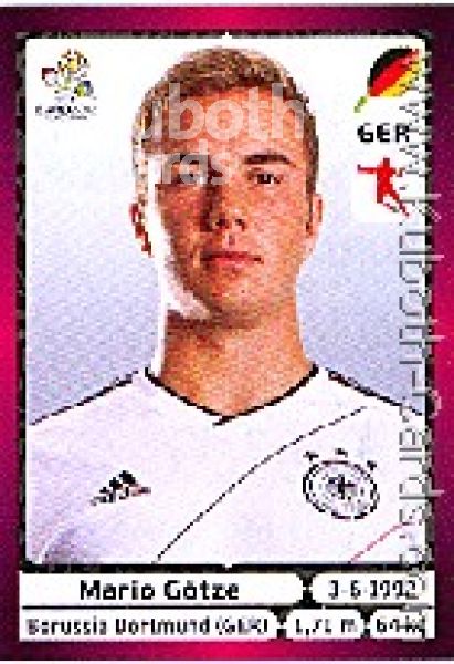 Soccer 2012 Panini European Championship - No 242 - Mario Götze