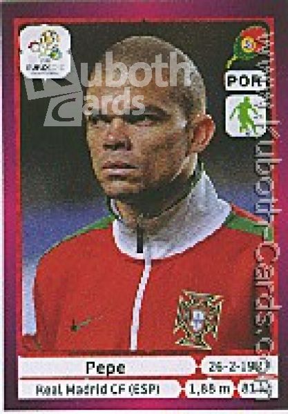 Football 2012 Panini European Championship - No 261 - Pepe