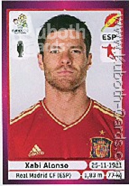 Soccer 2012 Panini European Championship - No 297 - Xabi Alonso