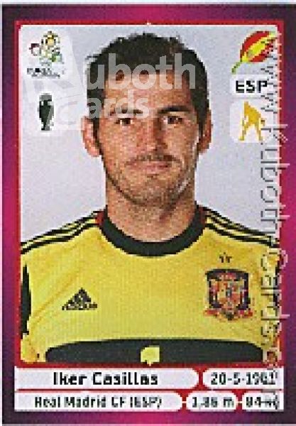 Soccer 2012 Panini European Championship - No 287 - Iker Casillas