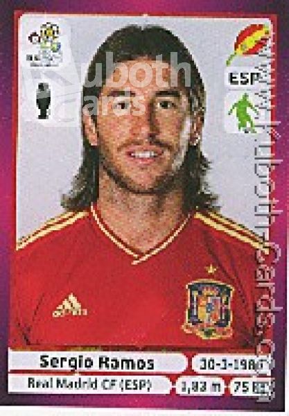 Soccer 2012 Panini European Championship - No 291 - Sergio Ramos