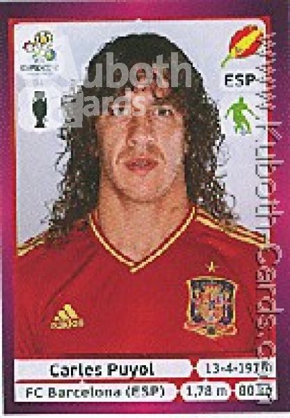 Soccer 2012 Panini European Championship - No 289 - Carles Puyol