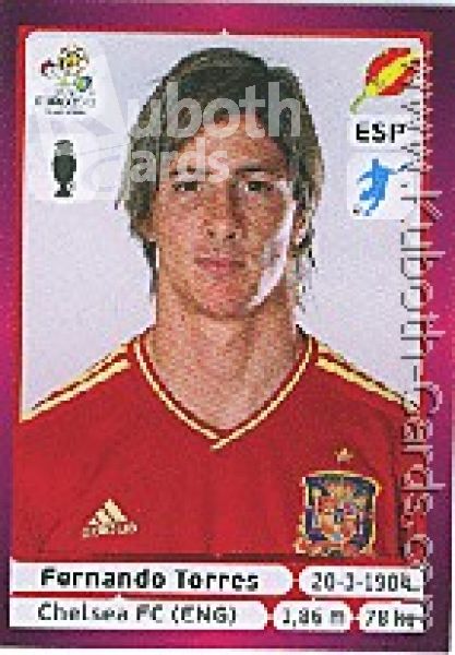 Soccer 2012 Panini European Championship - No 305 - Fernando Torres