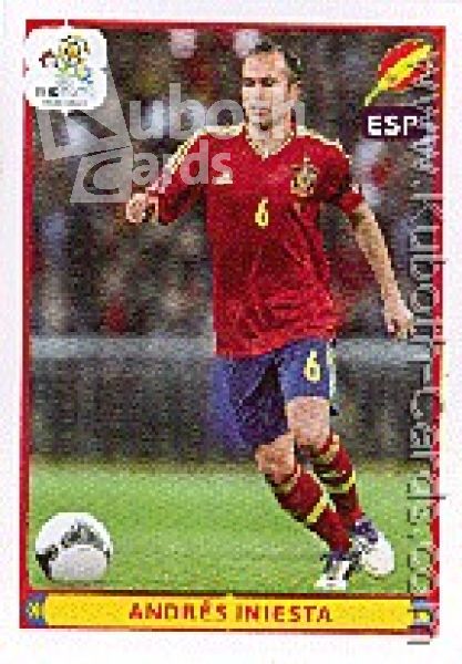 Soccer 2012 Panini European Championship - No 309 - Andrés Iniesta