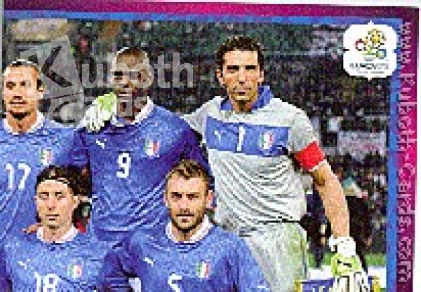 Soccer 2012 Panini European Championship - No 313 - Team picture Italy