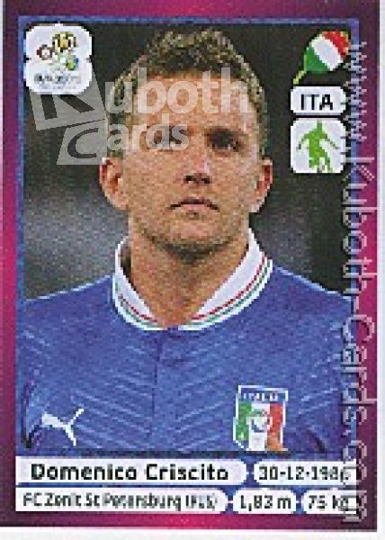 Soccer 2012 Panini European Championship - No 322 - Domenico Criscito