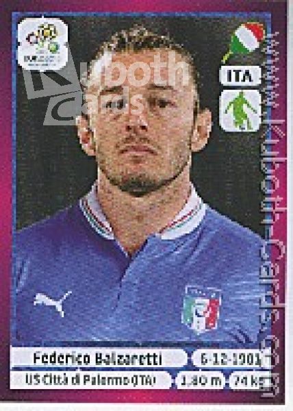 Soccer 2012 Panini European Championship - No 321 - Federico Balzaretti