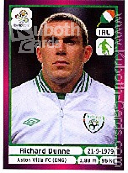 Football 2012 Panini European Championship - No 347 - Richard Dunne