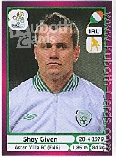 Soccer 2012 Panini European Championship - No 345 - Shay Given