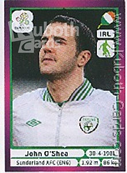 Football 2012 Panini European Championship - No 349 - John O'Shea