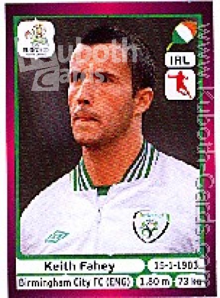 Soccer 2012 Panini European Championship - No 353 - Keith Fahey