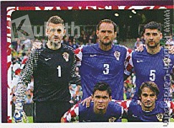 Soccer 2012 Panini European Championship - No 370 - Croatia team picture