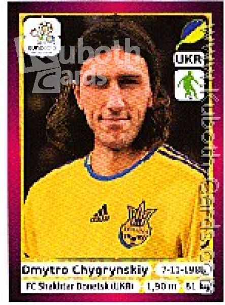 Soccer 2012 Panini European Championship - No 405 - Dmytro Chygrynskiy