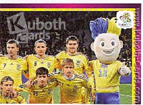 Football 2012 Panini European Championship - No 400 - Team picture Ukraine