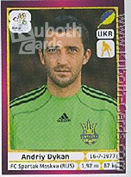 Soccer 2012 Panini European Championship - No 403 - Andriy Dykan