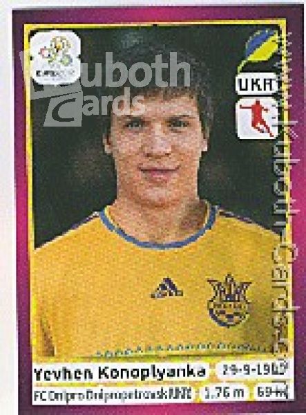 Soccer 2012 Panini European Championship - No 416 - Yevhen Konoplyanka