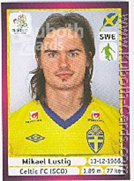 Fussball 2012 Panini EM - No 434 - Mikael Lustig