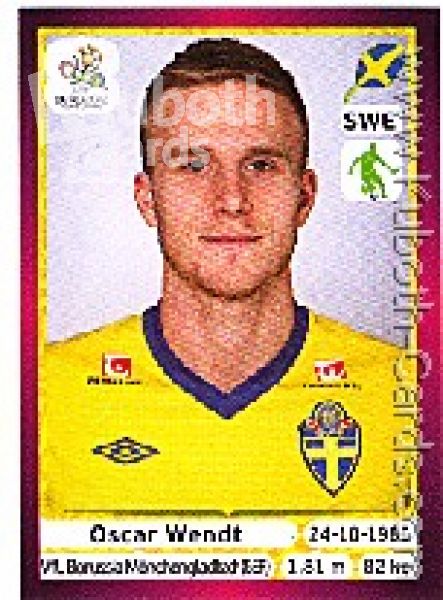 Fussball 2012 Panini EM - No 439 - Oscar Wendt