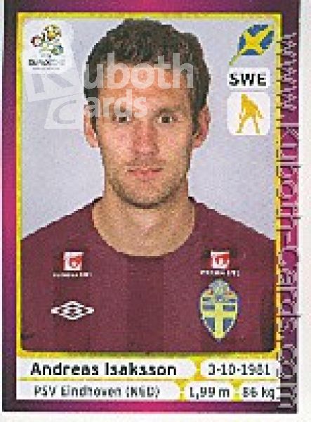 Soccer 2012 Panini European Championship - No 432 - Andreas Isaksson