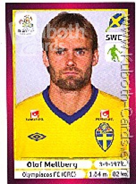 Soccer 2012 Panini European Championship - No 436 - Olof Mellberg